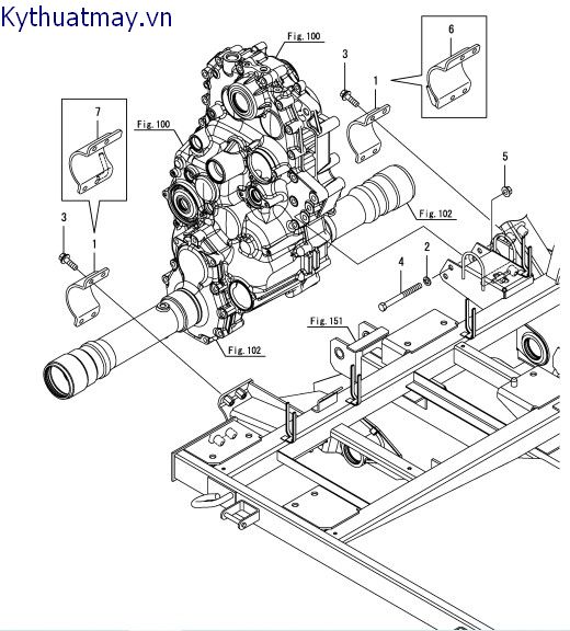 Giá đỡ hộp số